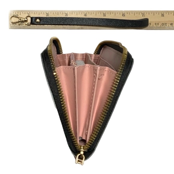 Minnie Mickey Mouse Wristlet Clutch Convertible Long Wallet White Black - Picture 13 of 15